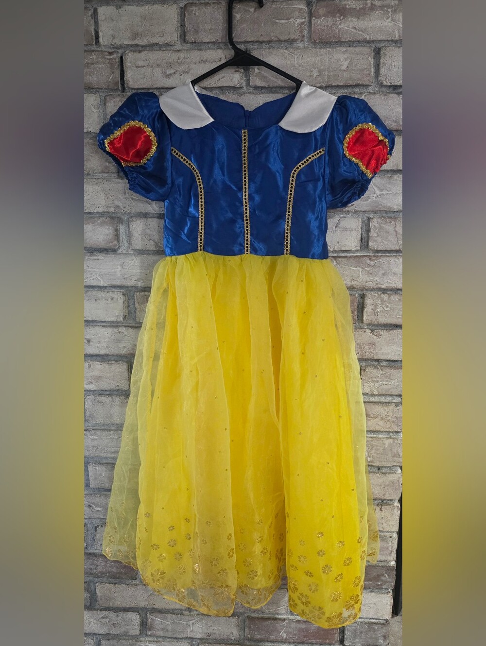 Classic Princess Snow White Costume for Kids - Blue & Yellow Size 7/8